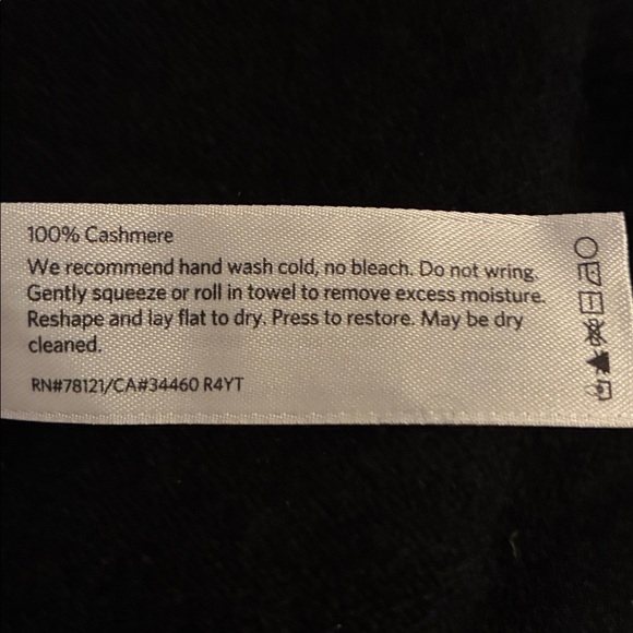 Eileen Fisher 100% Cashmere Zip Front Cardigan Black Luxe Minimalist Sweater L - Picture 8 of 11